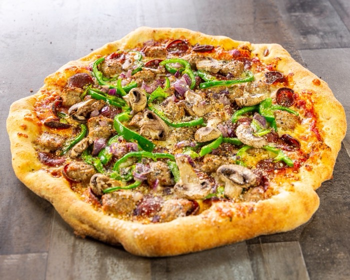 The Works pizza